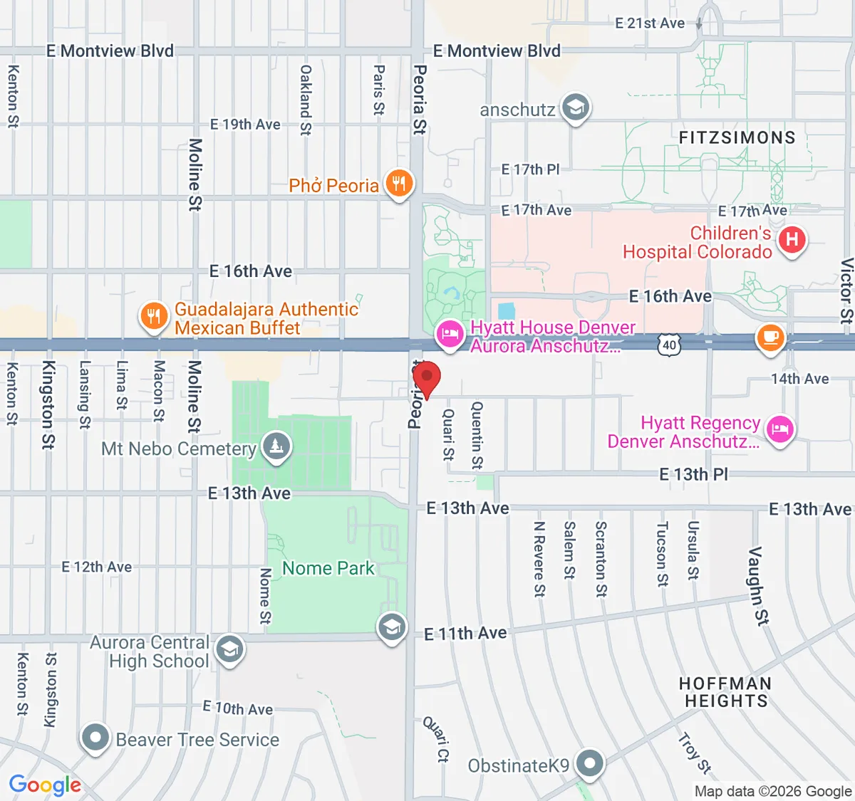 12124 E 14th Ave, Aurora, CO 80011, EE. UU.