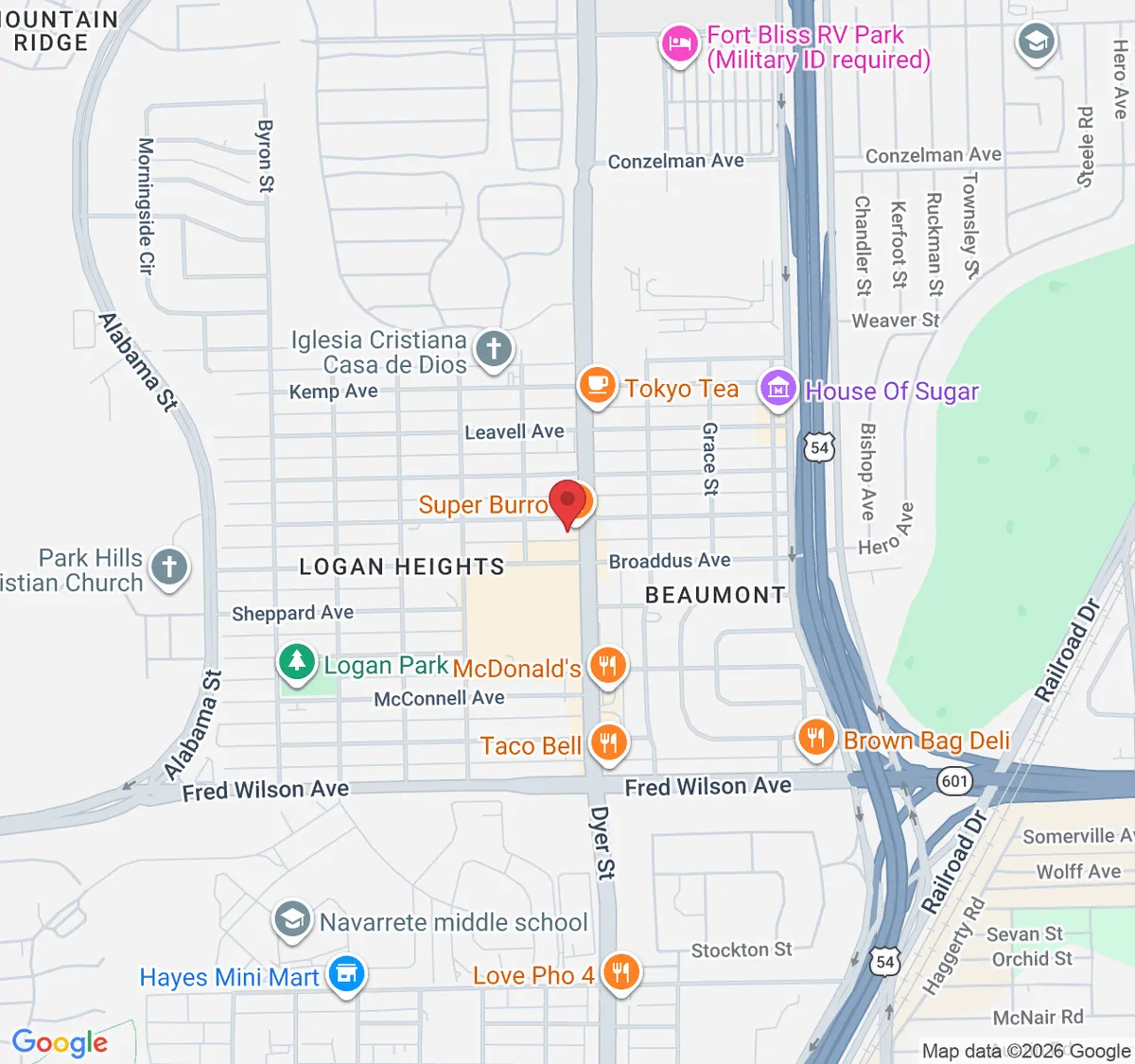 5815 Dyer St C, El Paso, TX 79904, EE. UU.