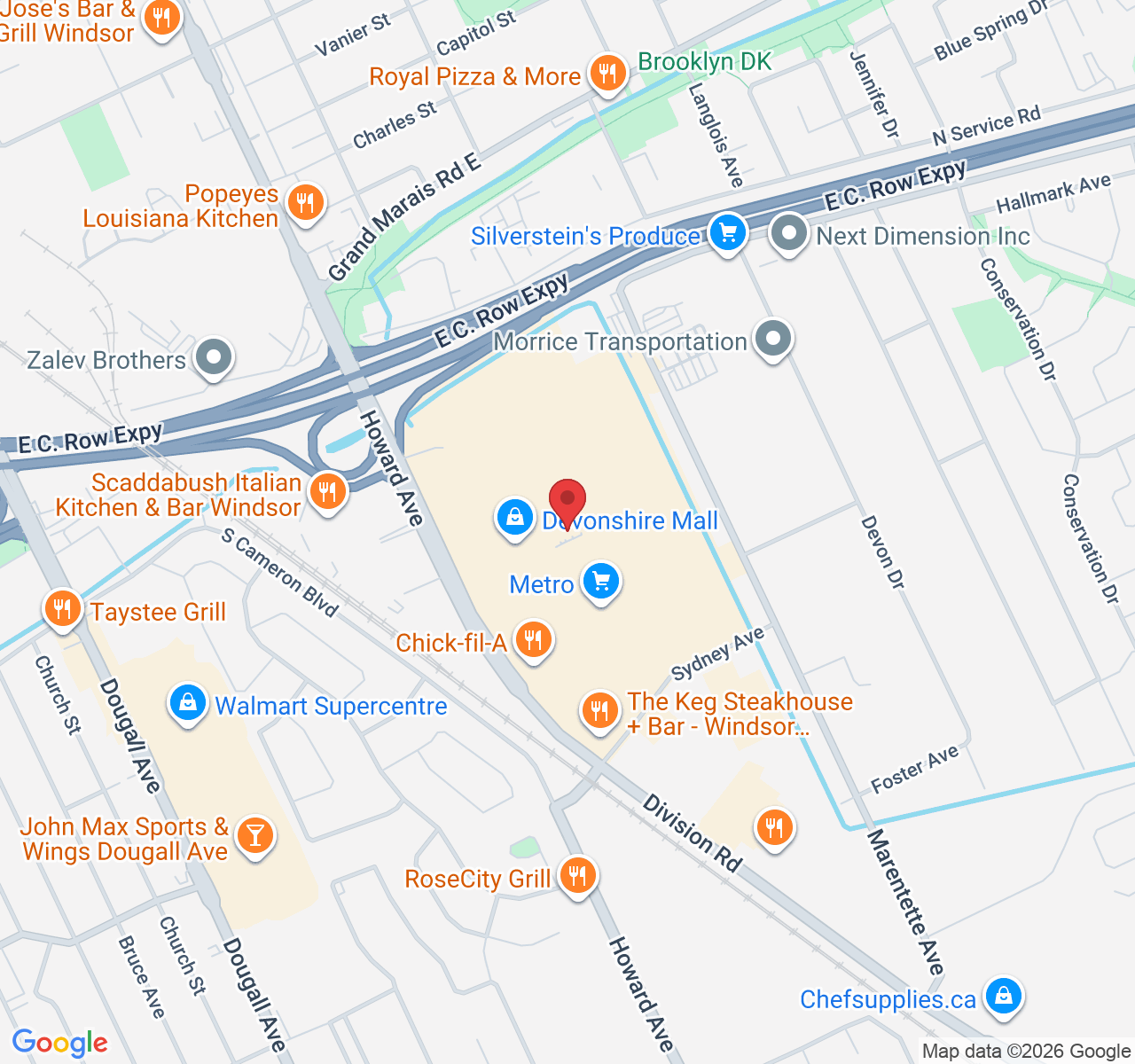 3100 Howard Avenue Inside, Devonshire Mall, Windsor, ON N8X 3Y8, Canadá