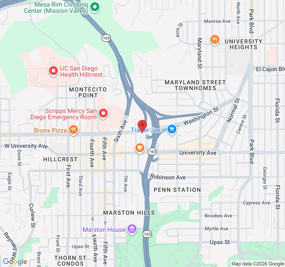 827 Washington St, San Diego, CA 92103, EE. UU.
