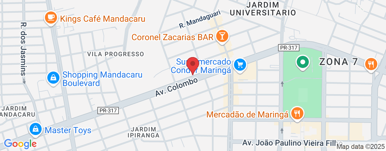 Av. Colombo, 6640 - Zona 7, Maringá - PR, 87020-000, Brasil
