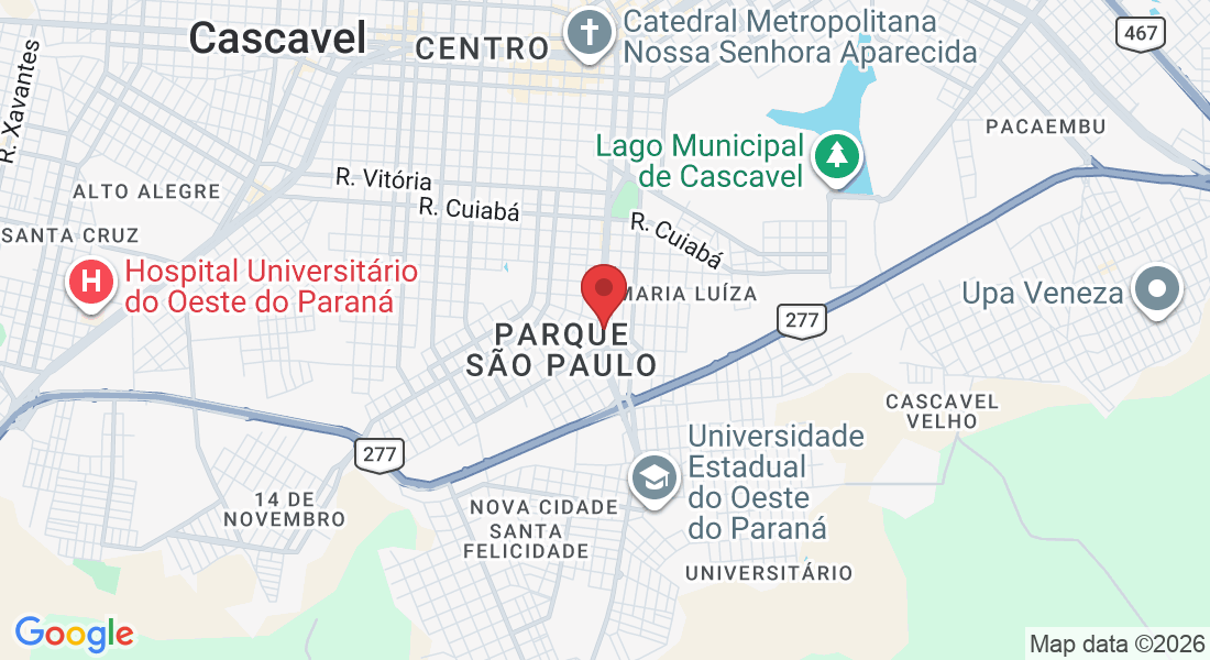 Av. Carlos Gomes, 1984 - Maria Luíza, Cascavel - PR, 85819-351, Brasil