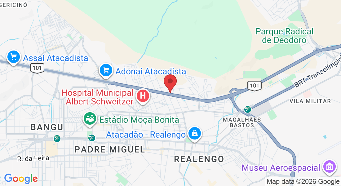 Av. Brasil, 29544 - Realengo, Rio de Janeiro - RJ, 21730-231, Brasil