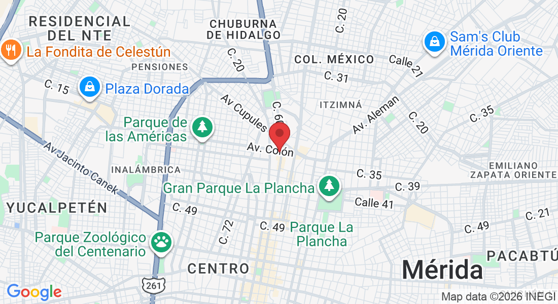Av. Colón 500, Centro, 97000 Mérida, Yuc., México