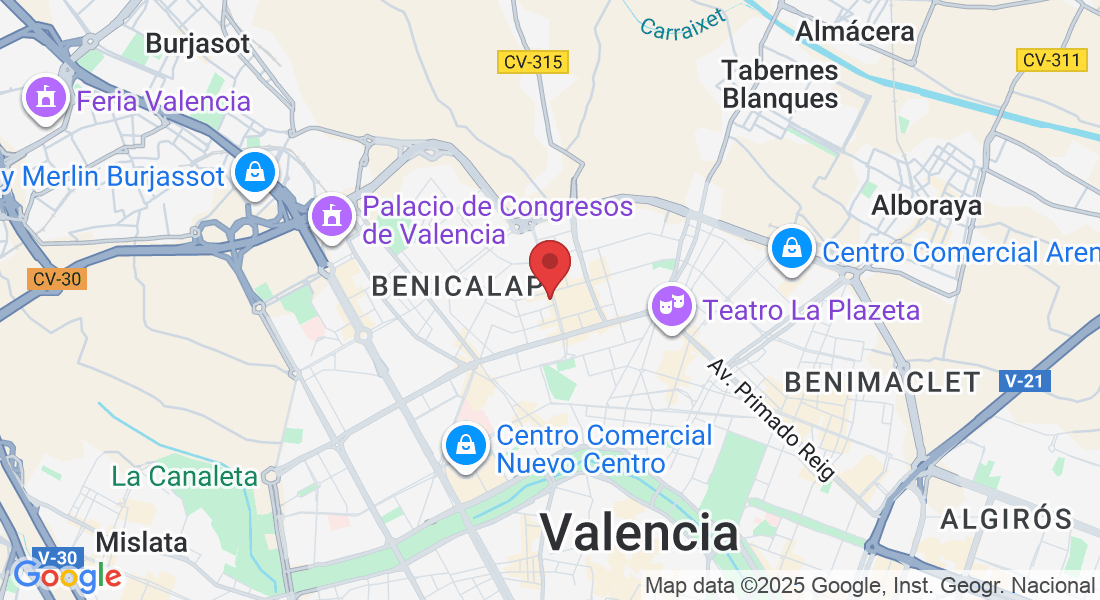 Av. de Joan XXIII, 29, Benicalap, 46025 València, Valencia, España