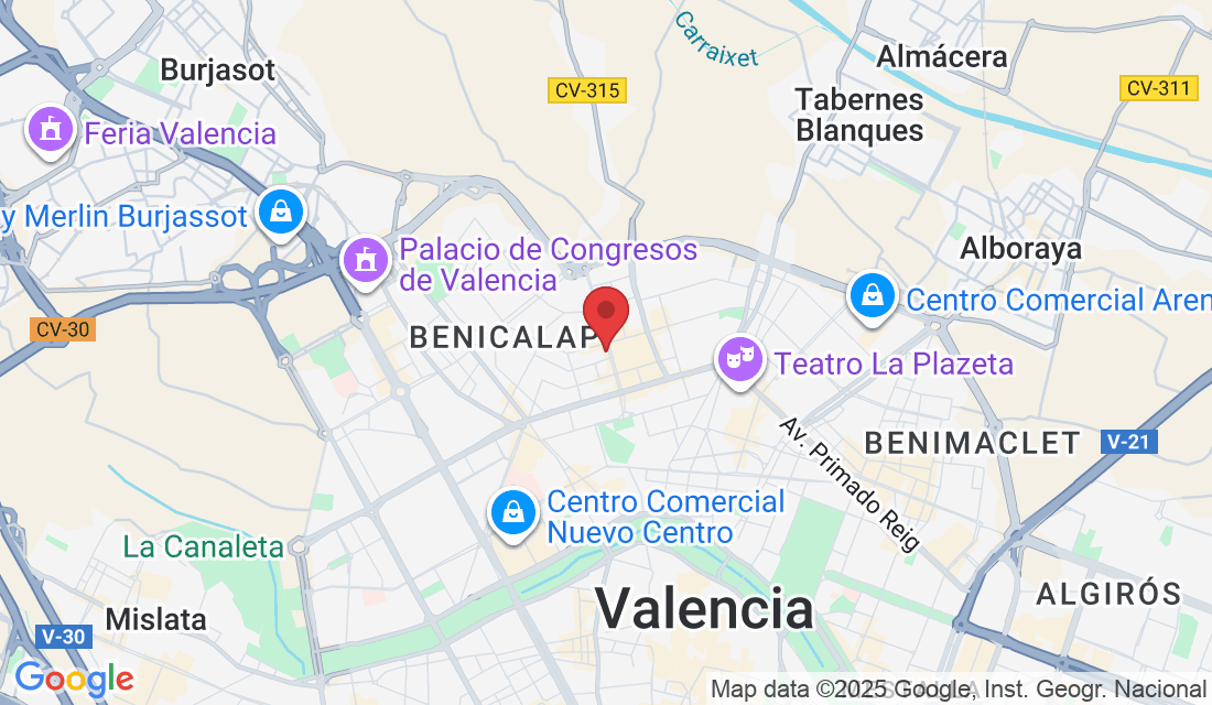 Av. de Joan XXIII, 29, Benicalap, 46025 València, Valencia, España