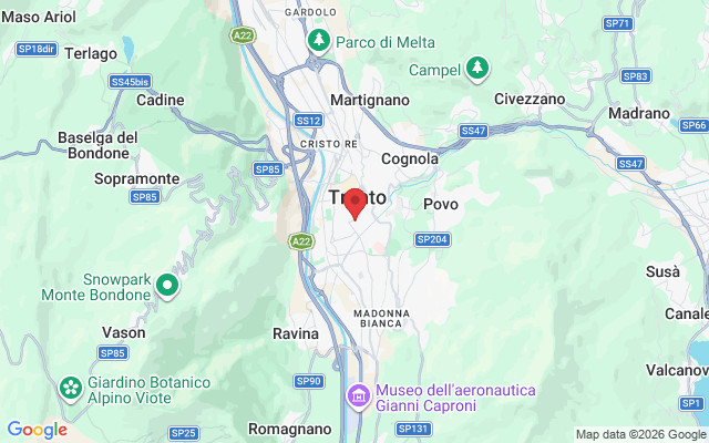 Via Giovanni a Prato, 12, 38122 Trento TN, Italia