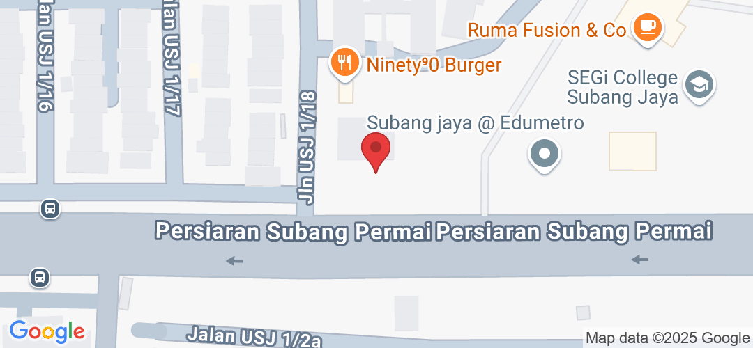 Lot PT 17297, Jln USJ 1/18, Taman Subang Permai, 47600 Subang Jaya, Selangor, Malaysia