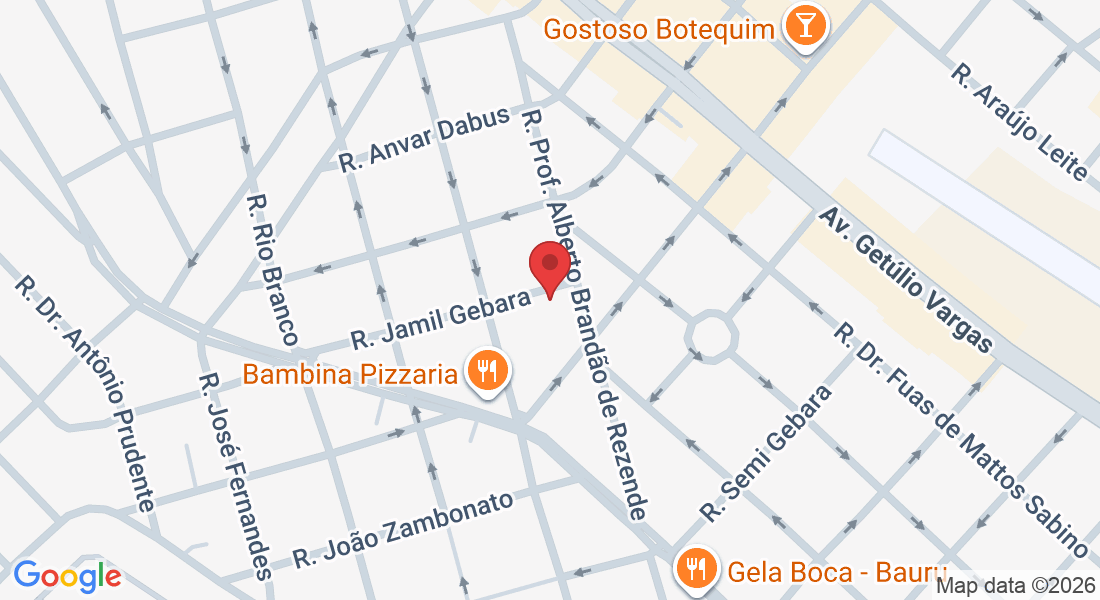 R. Jamil Gebara, 3-50 - Jardim Paulista, Bauru - SP, 17017-150, Brasil