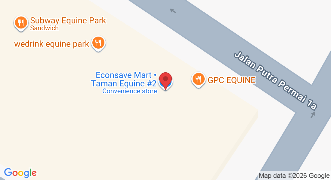 1-1, Jalan Putra Permai 1a, Taman Equine, 43300 Seri Kembangan, Selangor, Malaysia