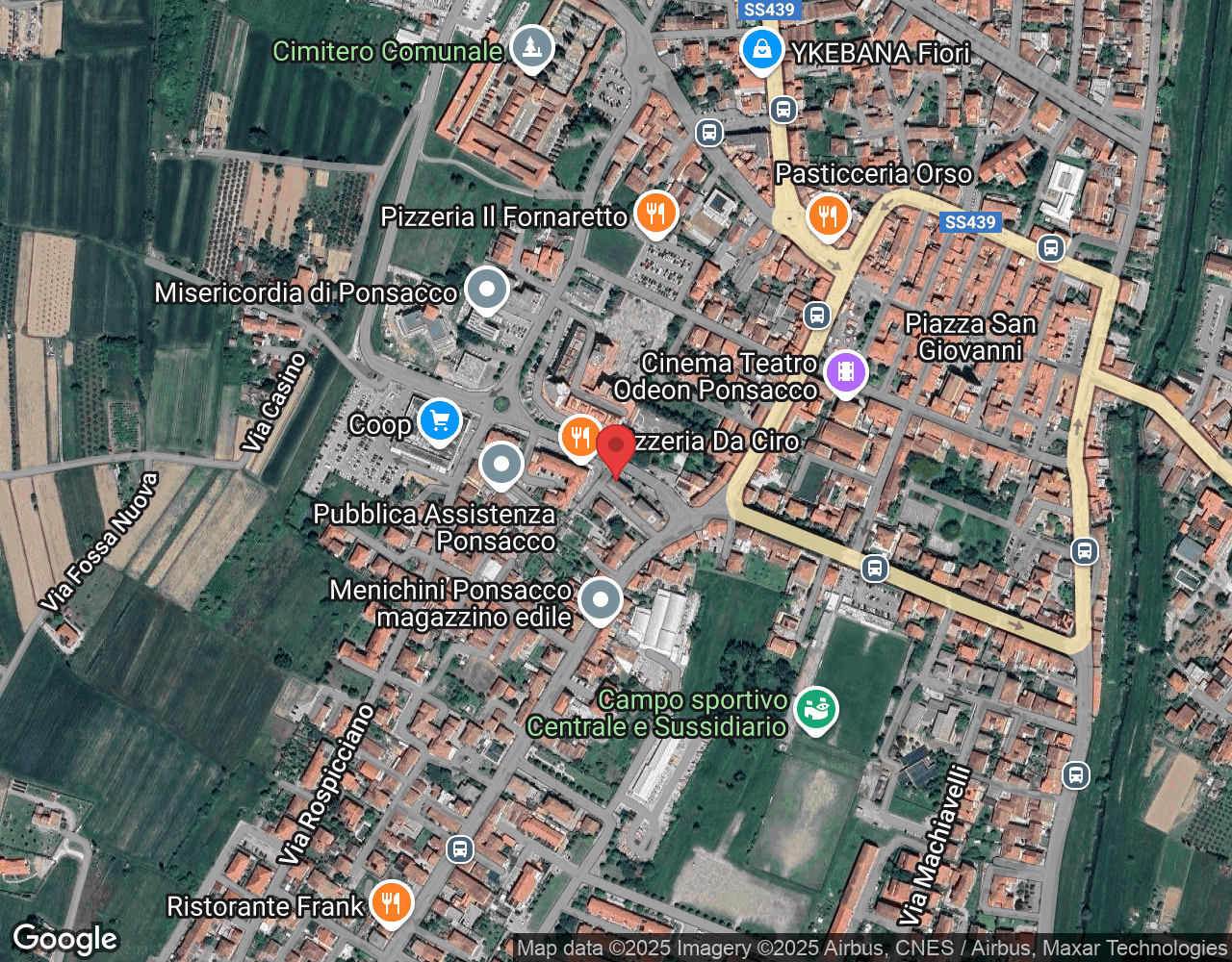 Via Palmiro Togliatti, 11, 56038 Ponsacco PI, Italia