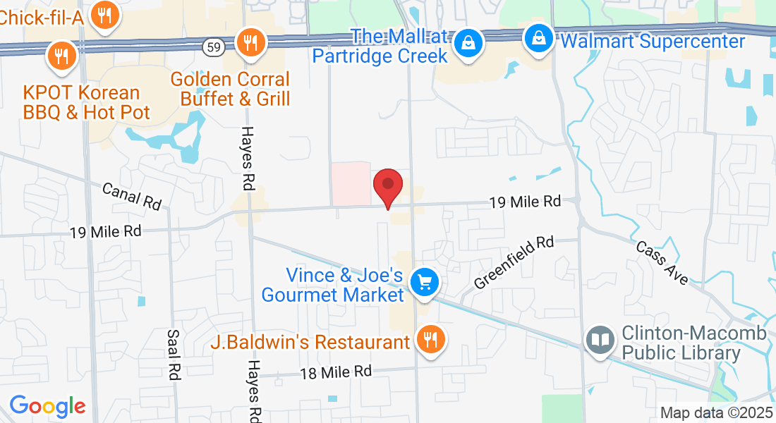 16560 19 Mile Rd, Clinton Twp, MI 48038, USA