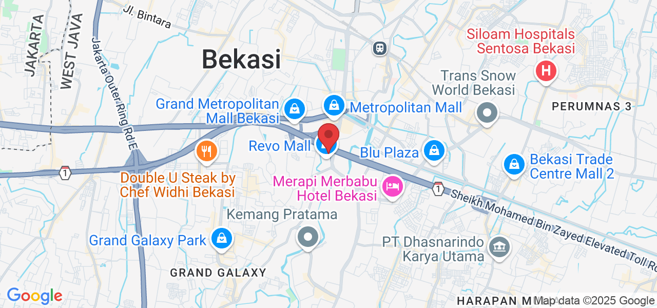 Revo Mall, Jl. Ahmad Yani No.8 Lantai 1, RT.005/RW.002, Pekayon Jaya, Kec. Bekasi Sel., Kota Bks, Jawa Barat 17148, Indonesia