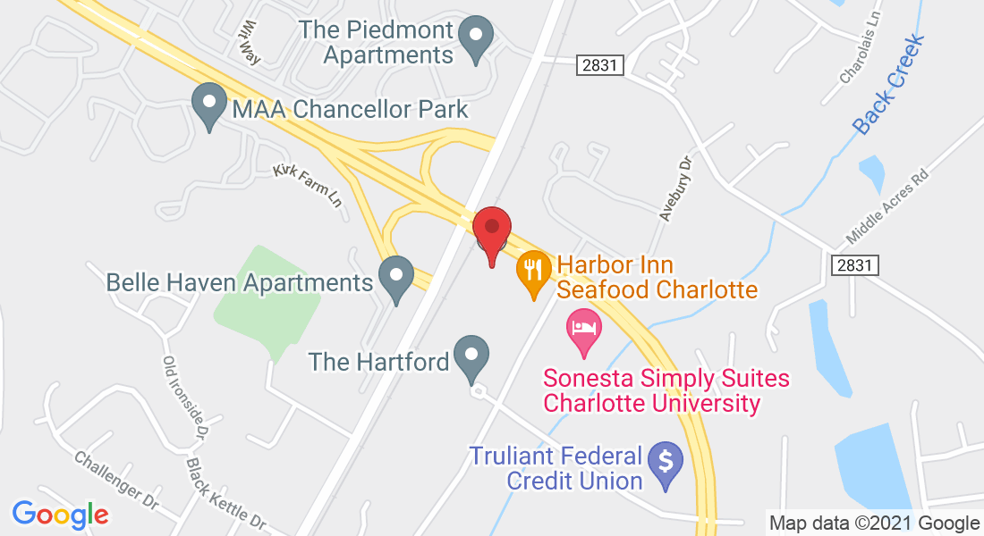 8821 University E Dr Suite 215, Charlotte, NC 28213, USA