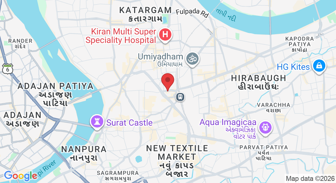 Param Doctor House, Surat - Kamrej Hwy, Lal Darwaja, Varachha, Surat, Gujarat 395003, India