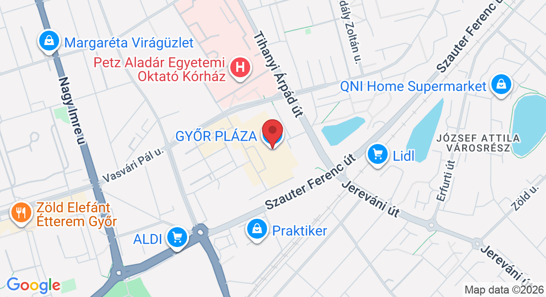 Győr, Vasvári Pál u. 1-A, 9024 Magyarország