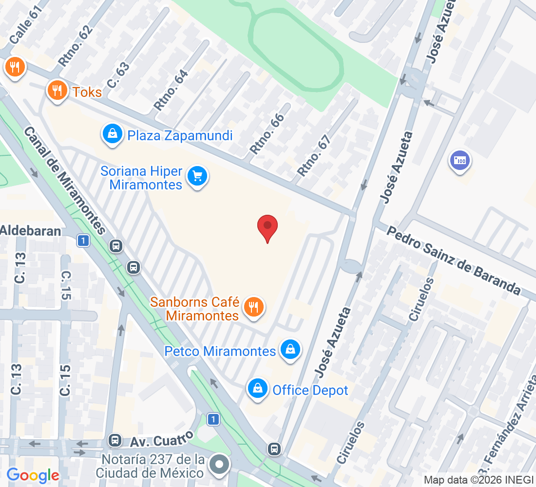 Dentro de Plaza Zapamundi, Canal de Miramontes 2600-local D61, Coapa, Ciruelos, Coyoacán, 04830 Ciudad de México, CDMX, México
