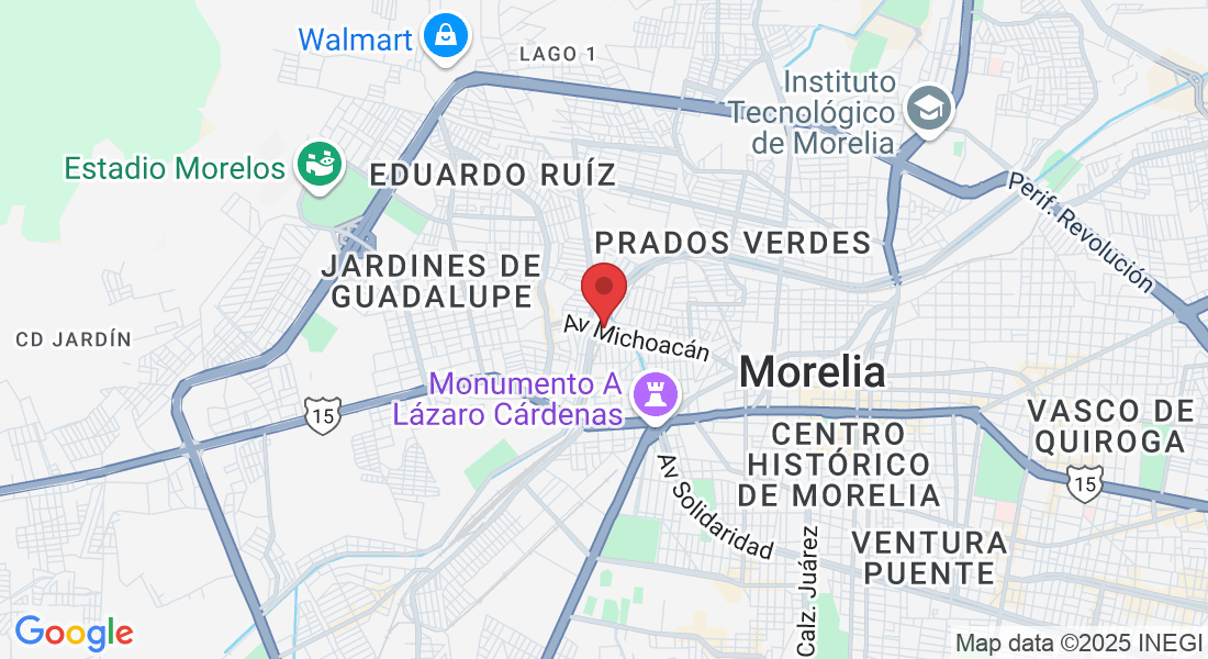 Av Michoacán 680, Jacarandas, 58158 Morelia, Mich., México