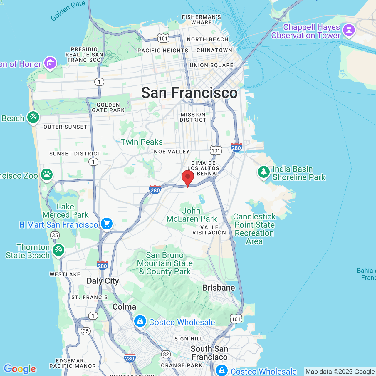 26 Gladstone Dr, San Francisco, CA 94112, EE. UU.