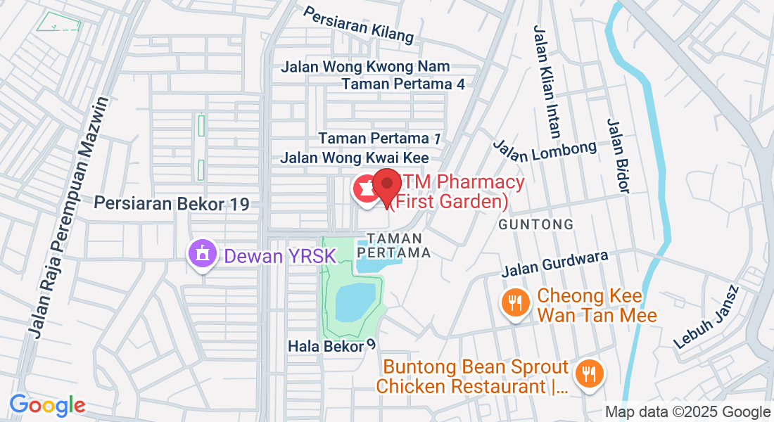 29, Lorong Taman 12, Taman Pertama, 30100 Ipoh, Perak, Malaysia