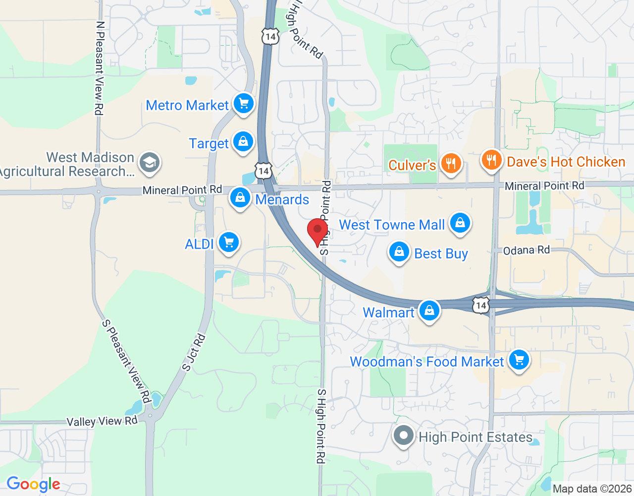 502 S High Point Rd, Madison, WI 53719, USA