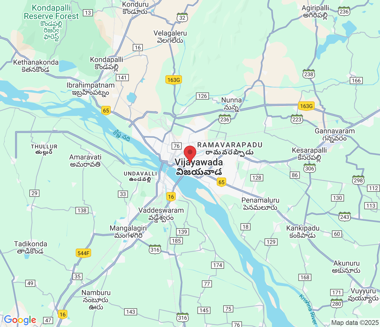 Sunrise hospital road, vijayawada,khaleelwala street, GJ5P+WX7, Suryaraopeta, Vijayawada, Andhra Pradesh 520002, India