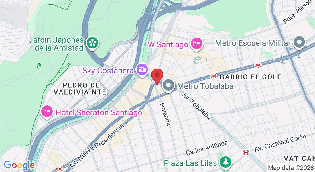 Av. Luis Thayer Ojeda Norte, 0180, Providencia, Región Metropolitana, Chile