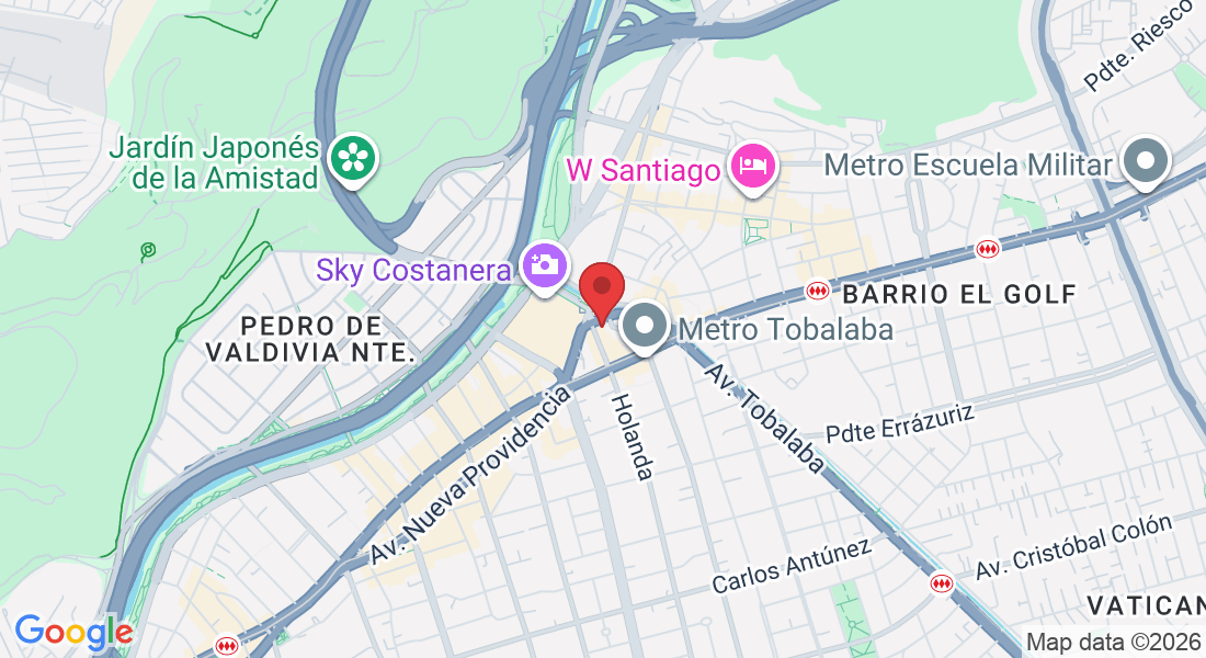 Av. Luis Thayer Ojeda Norte, 0180, Providencia, Región Metropolitana, Chile