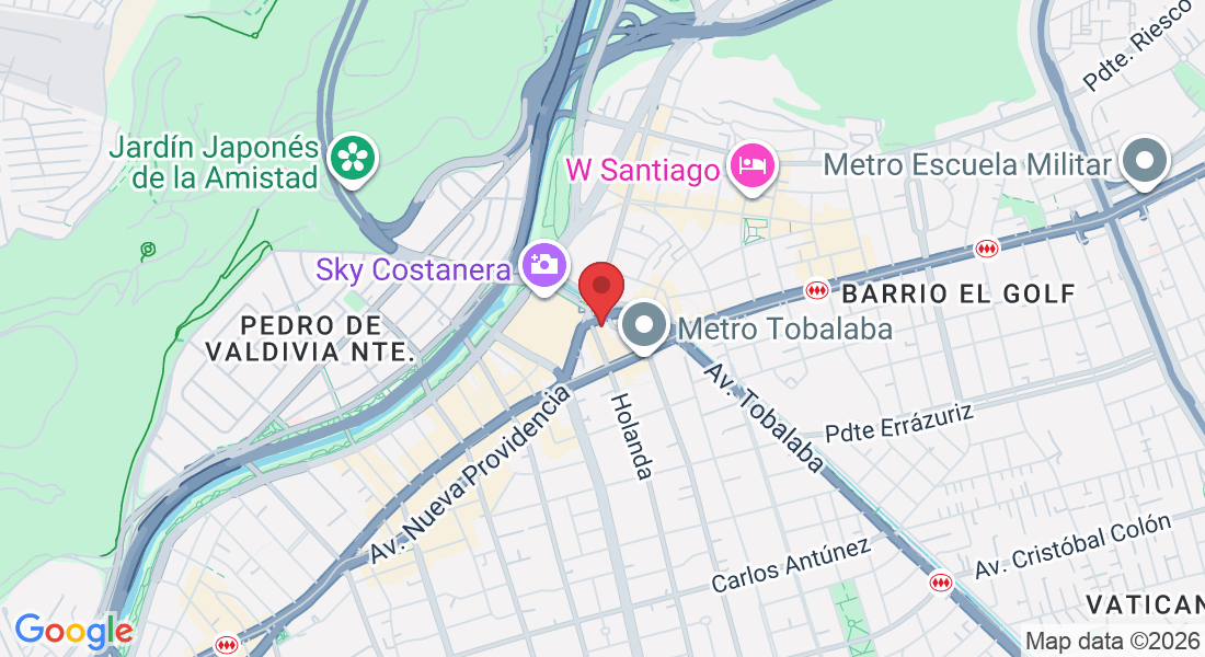 Av. Luis Thayer Ojeda Norte, 0180, Providencia, Región Metropolitana, Chile