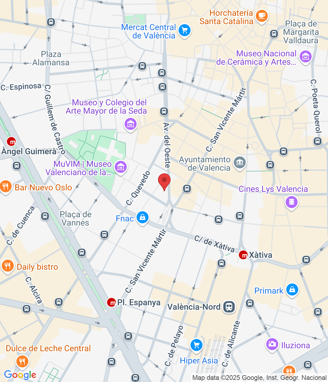 Av. de l'Oest, 50, Ciutat Vella, 46001 València, Valencia, España