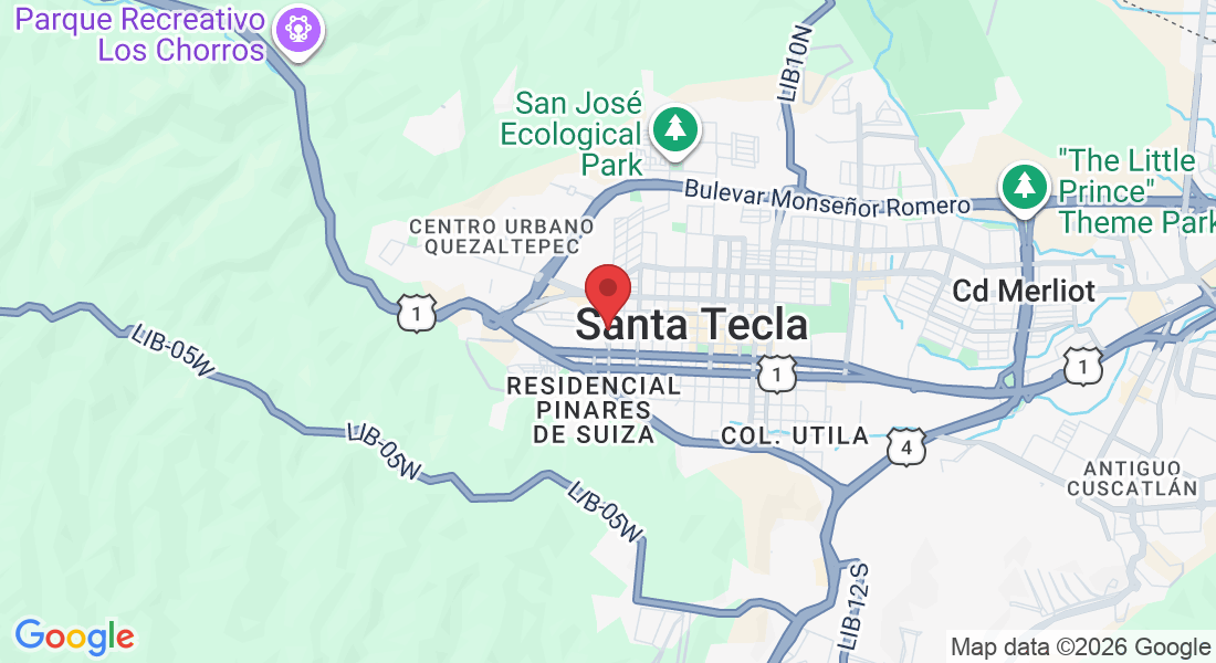 Av. 16 Norte No. 1-4, Santa Tecla CP 1501, El Salvador