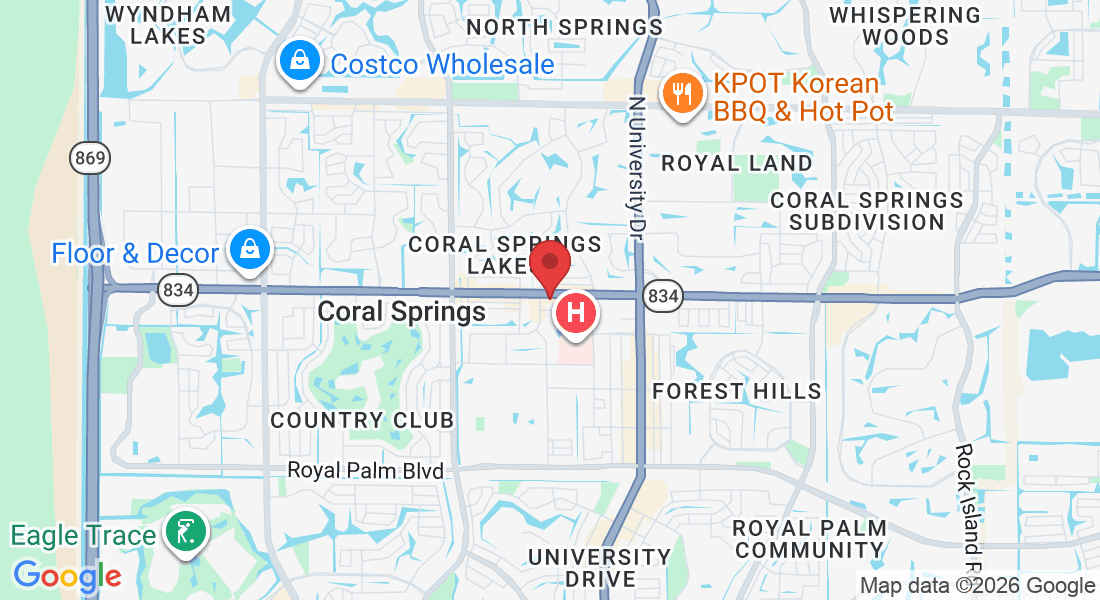 9864 W Sample Rd, Coral Springs, FL 33065, USA
