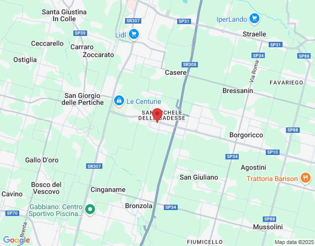 Piazza Papa Giovanni XXIII, 17, 35010 Borgoricco PD, Italia