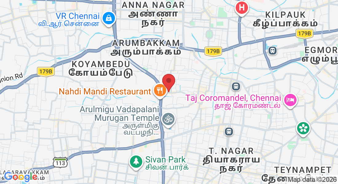 No.43, 143, Vinayagapuram Main Rd, J Block, SIDCO Industrial Estate, MMDA Colony, Arumbakkam, Chennai, Tamil Nadu 600106, India