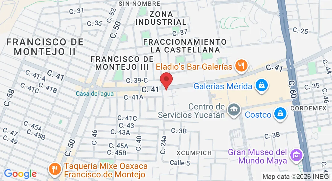 C. 41 252, Francisco de Montejo III, Xcumpich, 97203 Mérida, Yuc., México