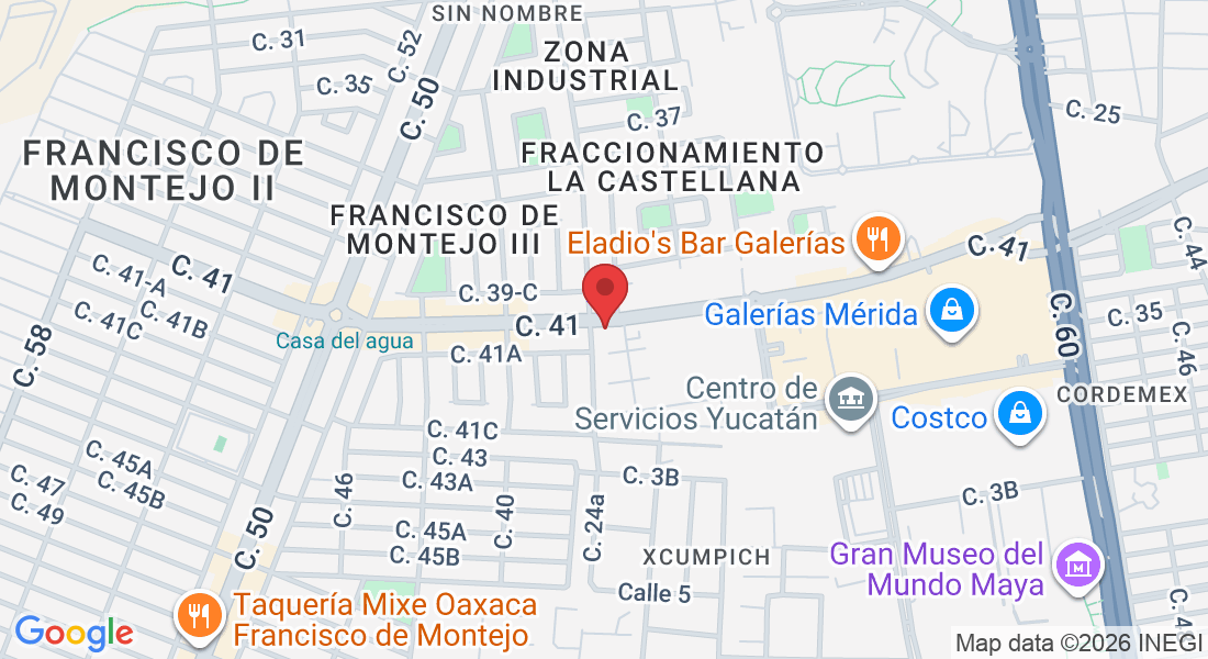 C. 41 252, Francisco de Montejo III, Xcumpich, 97203 Mérida, Yuc., México