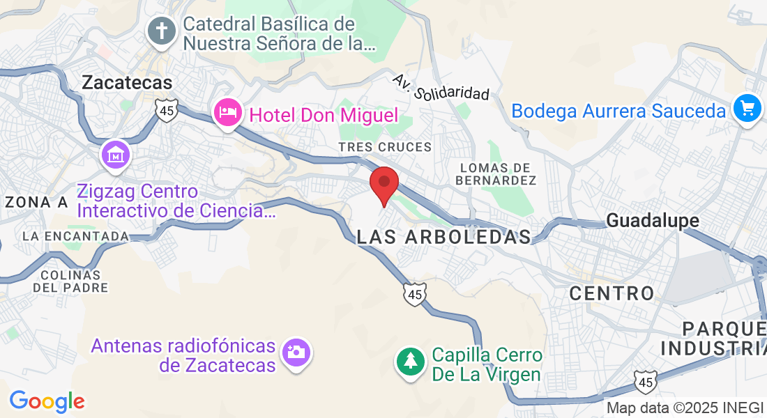 Av. Sevilla 117, Tahonas, 98097 Guadalupe, Zac., México