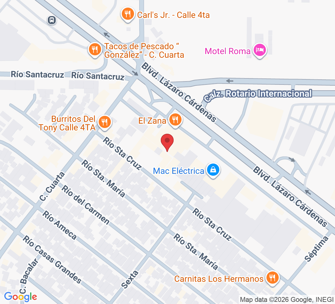 Rio Sta Cruz 2630, Nuevo Mexicali, 21399 Mexicali, B.C., México