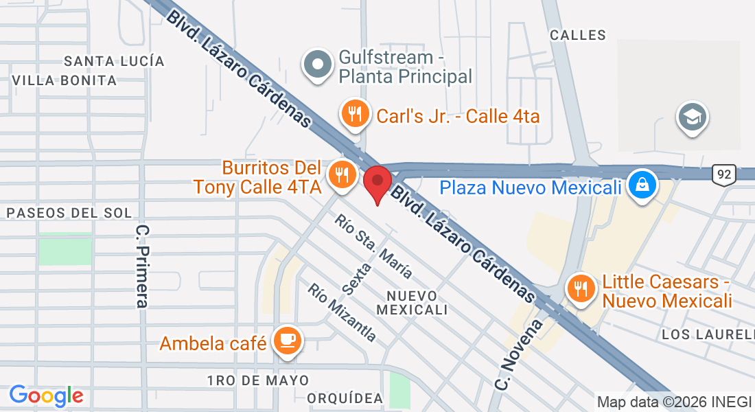 Rio Sta Cruz 2630, Nuevo Mexicali, 21399 Mexicali, B.C., México