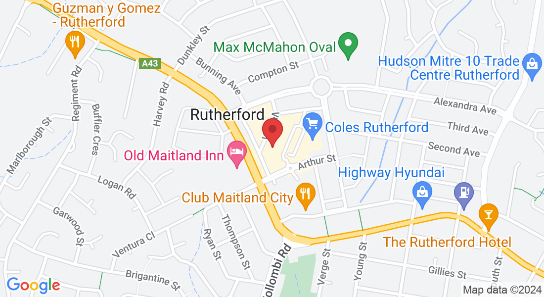 27 W Mall, Rutherford NSW 2320, Australia