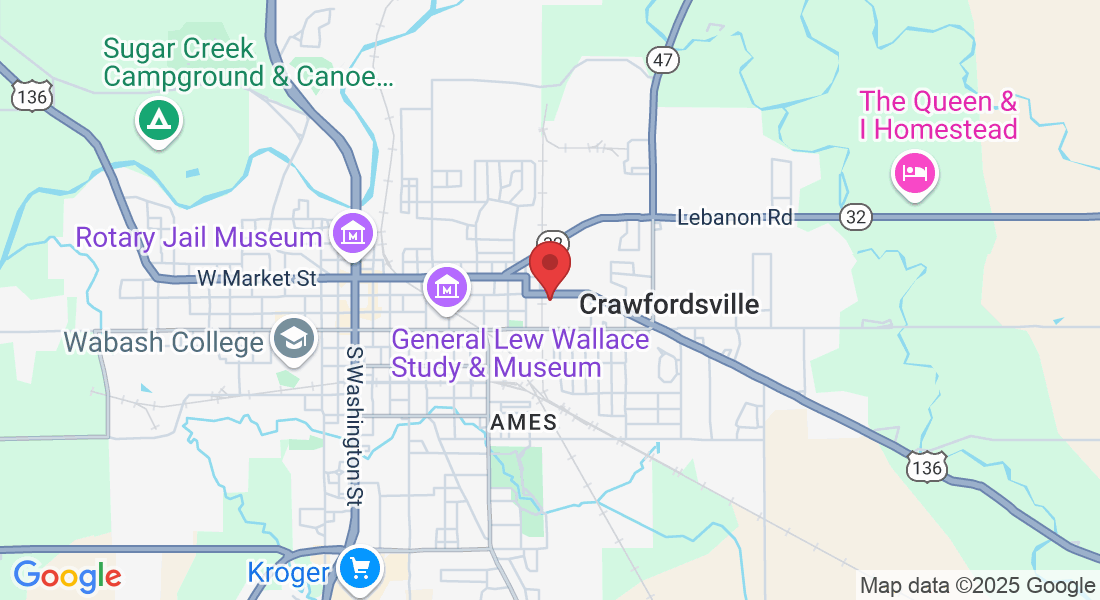 1203 E Main St, Crawfordsville, IN 47933, USA