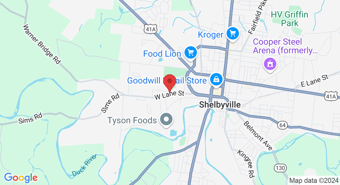 916 W Lane St, Shelbyville, TN 37160, USA