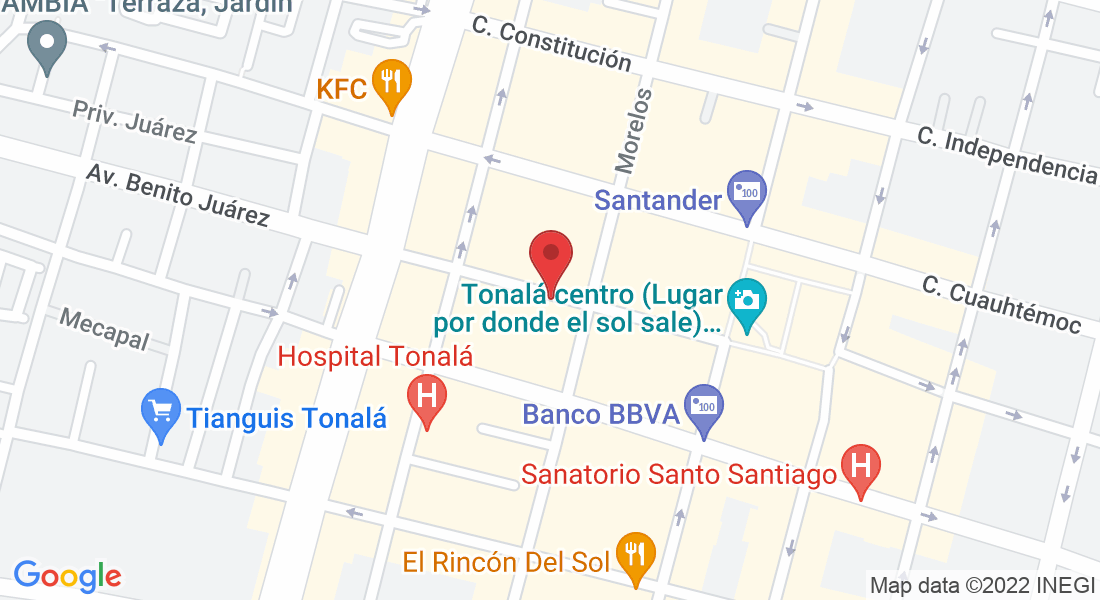 Av. Benito Juárez 147, Tonalá Centro, 45400 Tonalá, Jal., México