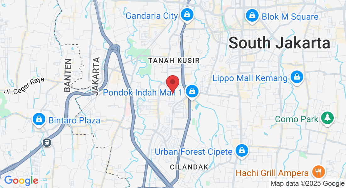 Jl. Pinang Emas III Blok UU No.5, RT.8/RW.3, Pd. Pinang, Kec. Kby. Lama, Kota Jakarta Selatan, Daerah Khusus Ibukota Jakarta 12310, Indonesia