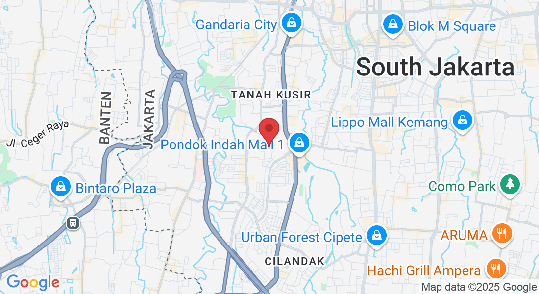 Jl. Pinang Emas III Blok UU No.5, RT.8/RW.3, Pd. Pinang, Kec. Kby. Lama, Kota Jakarta Selatan, Daerah Khusus Ibukota Jakarta 12310, Indonesia