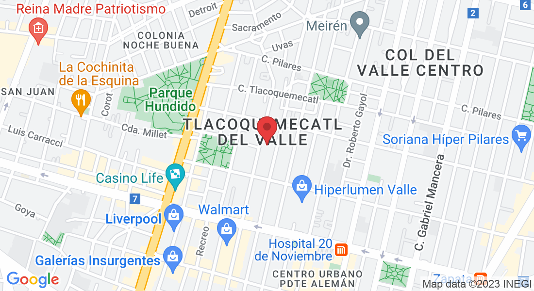 San Francisco 1420, Tlacoquemecatl del Valle, Benito Juárez, 03200 Ciudad de México, CDMX, Mexico