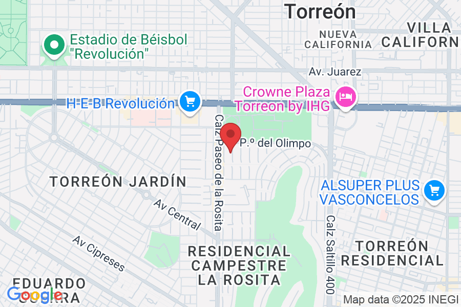Del Diablo 209, Residencial Campestre la Rosita, 27250 Torreón, Coah., México
