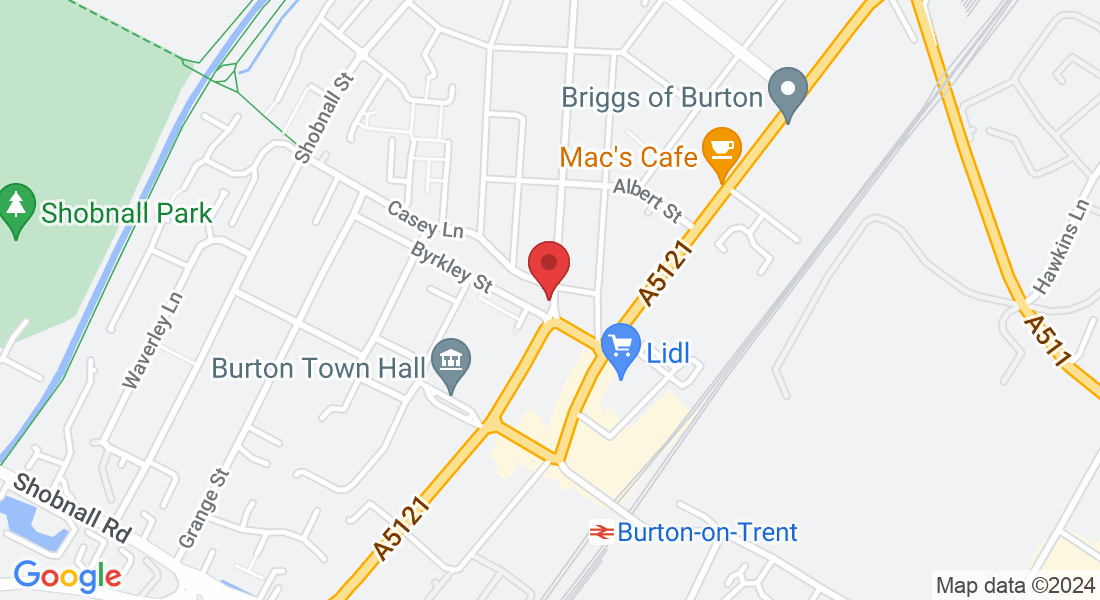 244 Waterloo St, Burton upon Trent, Burton-on-Trent DE14 2NJ, UK