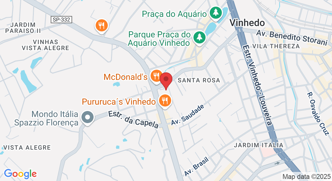 Av. Benedito Storani, 1425 - Loja 05 - Res. Aquário, Vinhedo - SP, 13284-002, Brasil