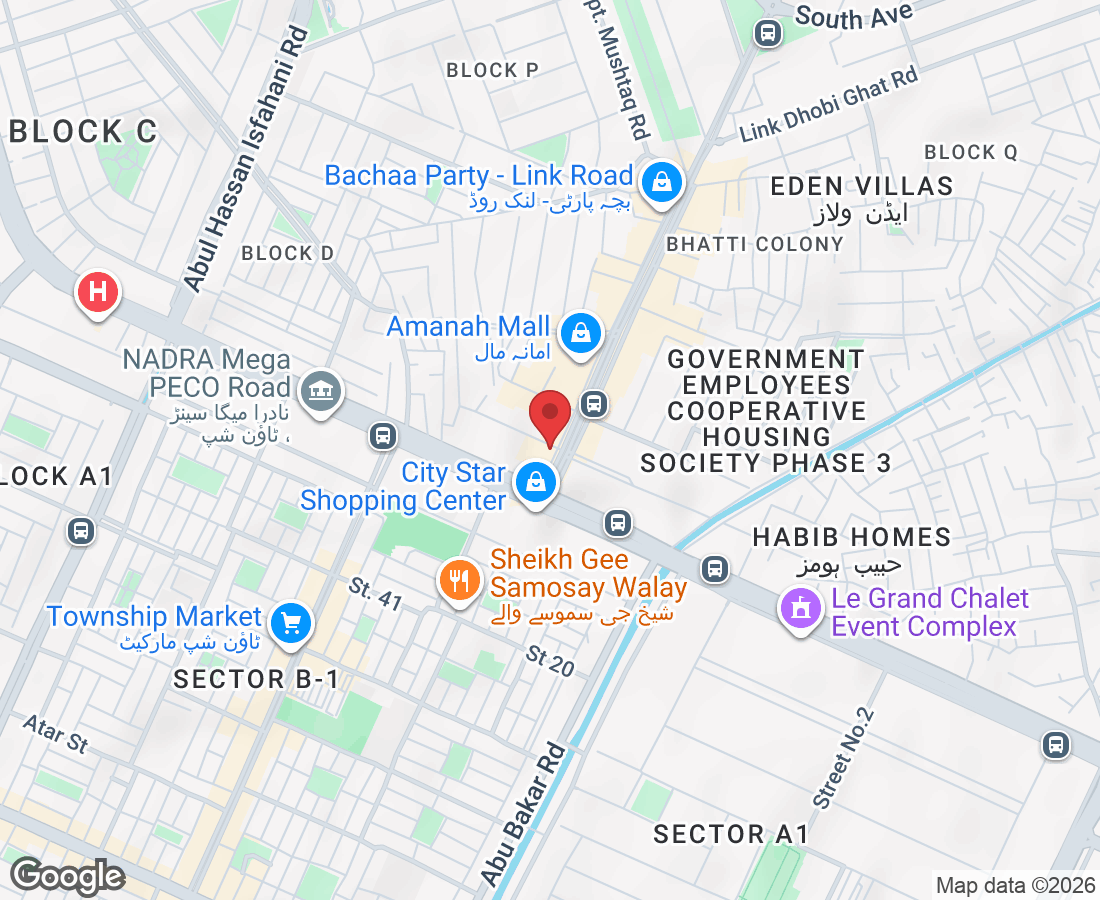 Model Town Link Rd, Muhammadpura, Lahore, 54700, Pakistan